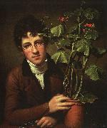 Rembrandt Peale Rubens Peale with Geranium painting